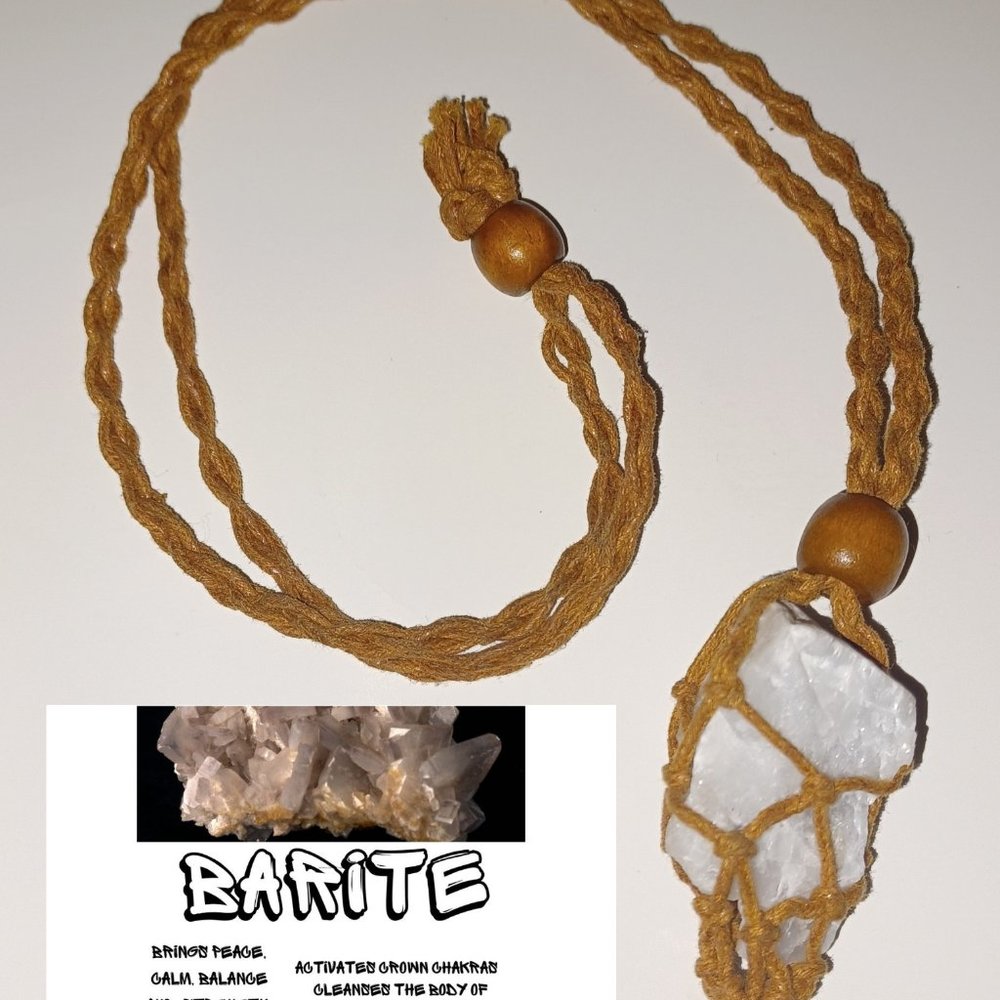 META MINERALS BARITE NECKLACE
